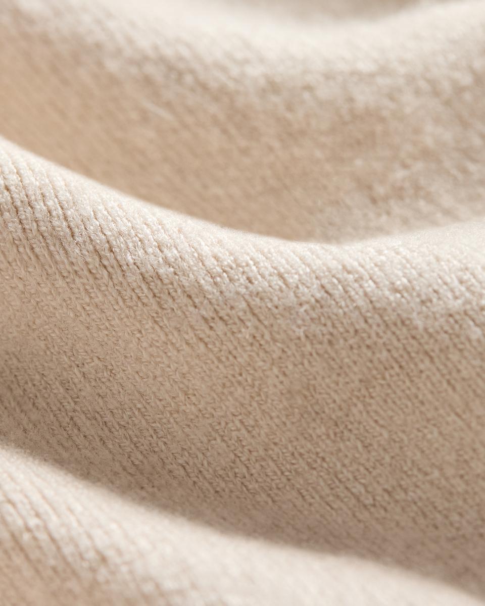 Relaxed Quarter-Zip Sweatshirt in Wool Bilen