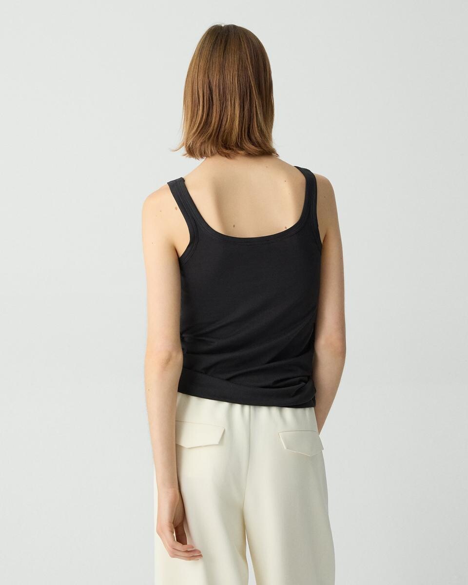 Scoop-Neck Tank Top in Cotton