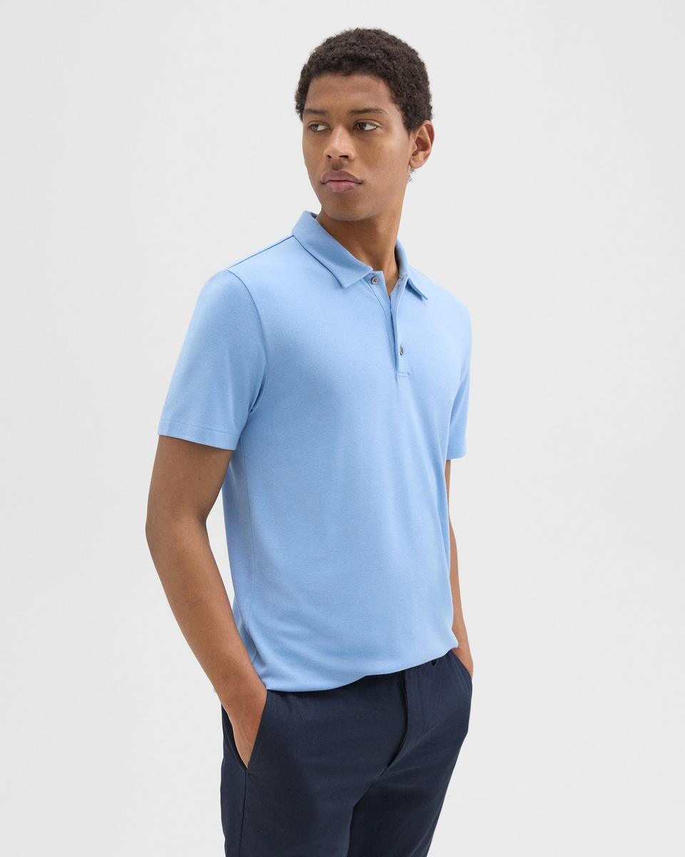 Bron Polo Shirt in Anemone Modal Jersey