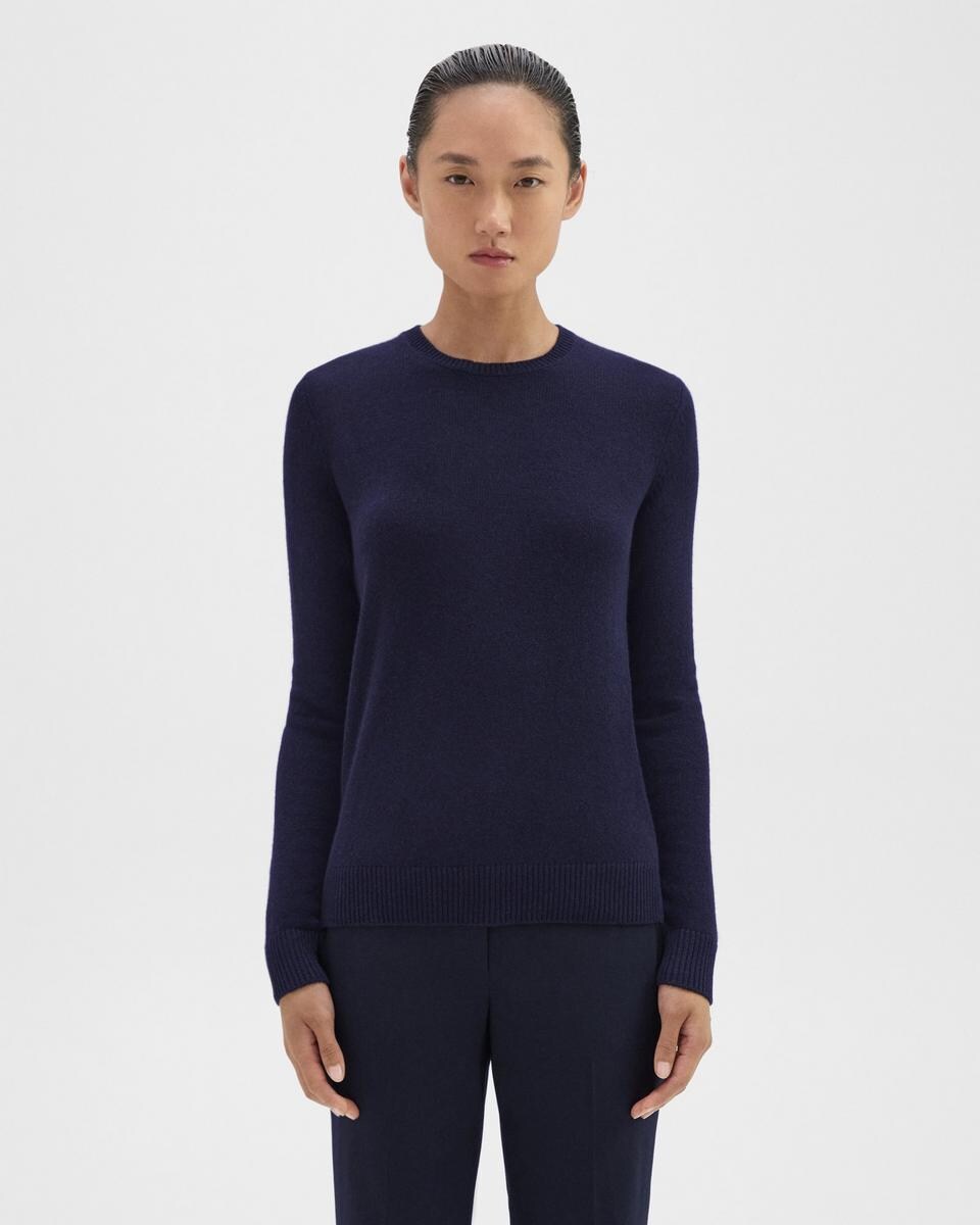 Crewneck Sweater in Feather Cashmere
