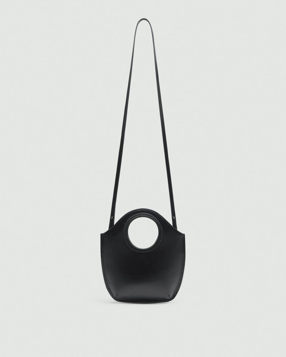 Mini Circle Bag in Leather