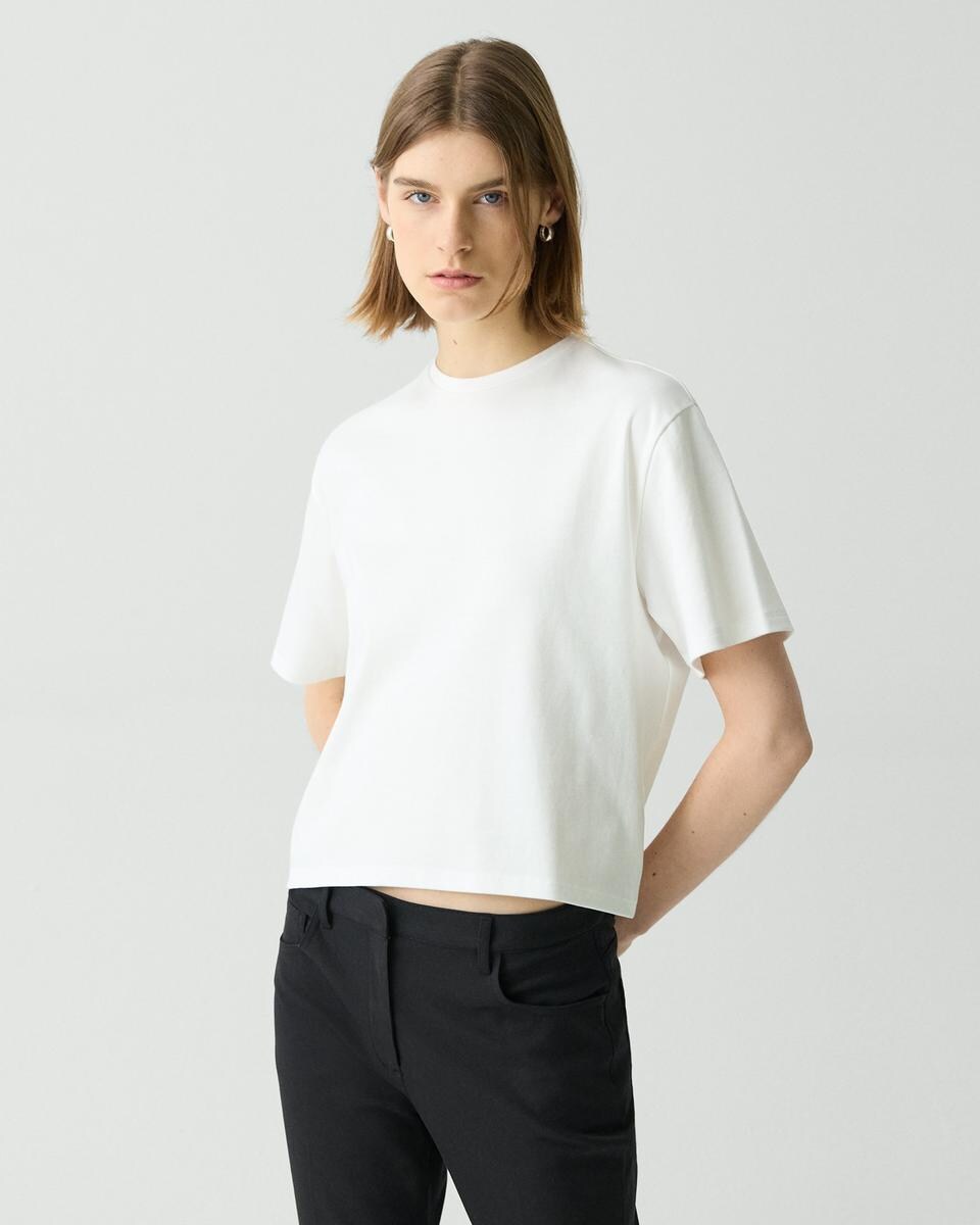 Boxy Tee in Cotton Jersey