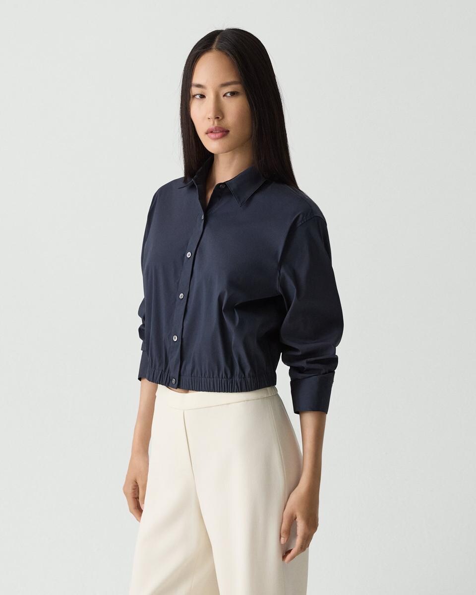 Cropped Shirt in Good Cotton