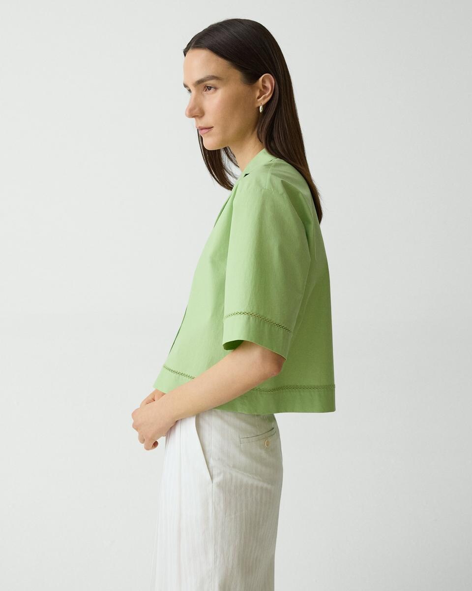 Boxy Camp Shirt in City Poplin