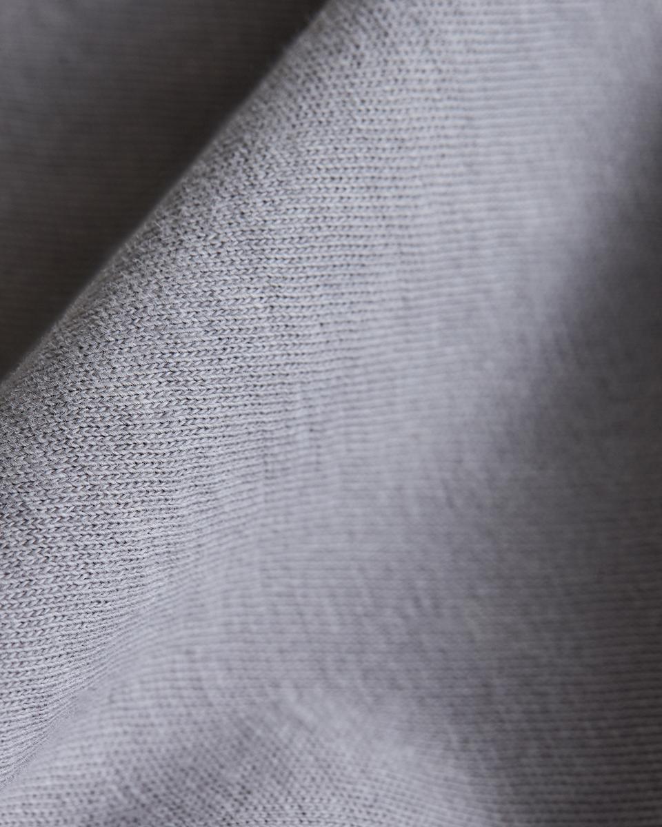 Ribbed Crewneck Tee in Fade Jersey