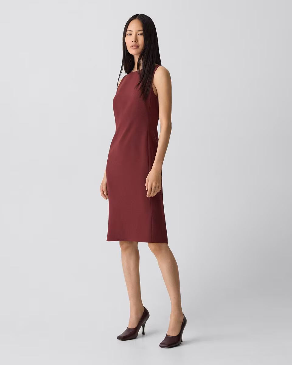 Flared Dress in Admiral Crepe