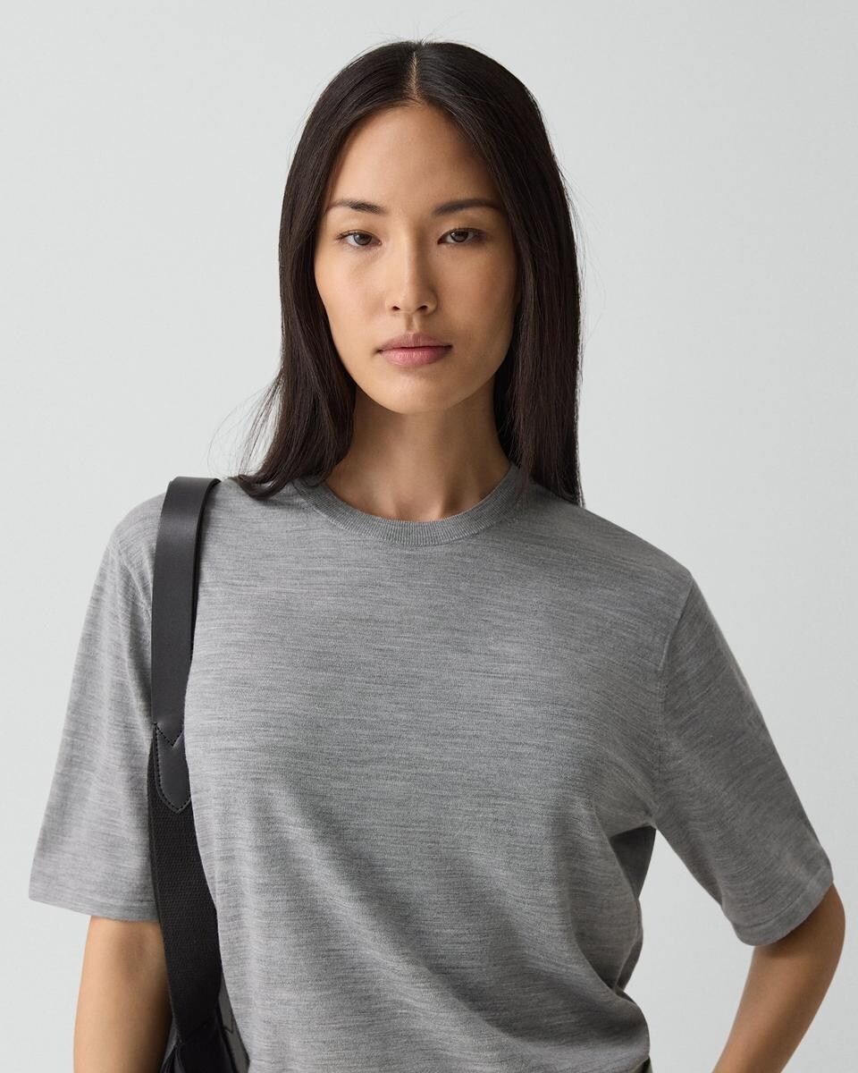 Boyfriend Tee in Regal Wool