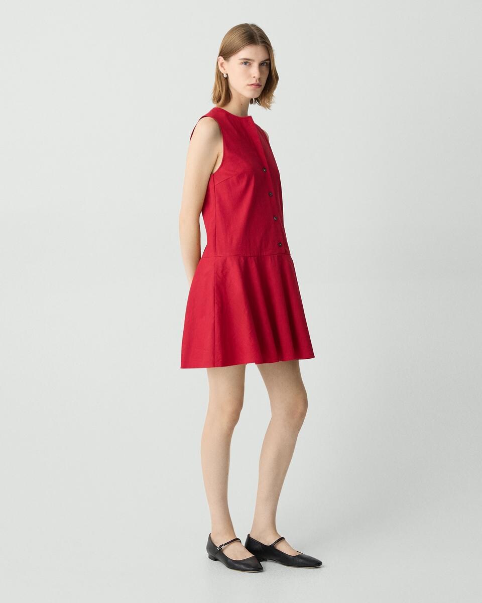Sleeveless Mini Dress in Good Linen