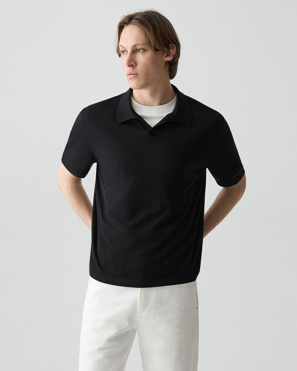 Relaxed Polo Shirt in Regal Wool