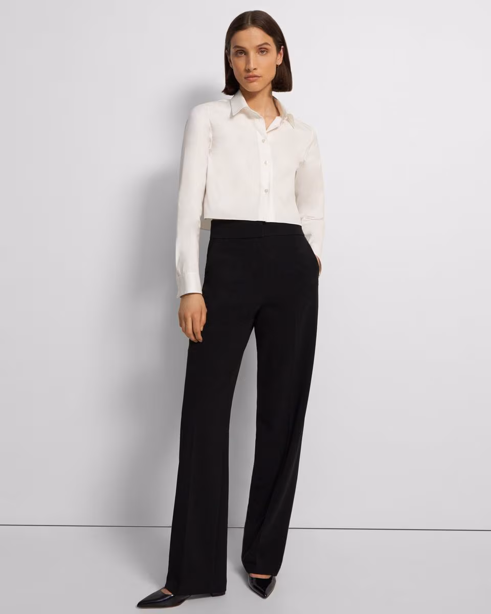 Cropped Shirt in Good Cotton