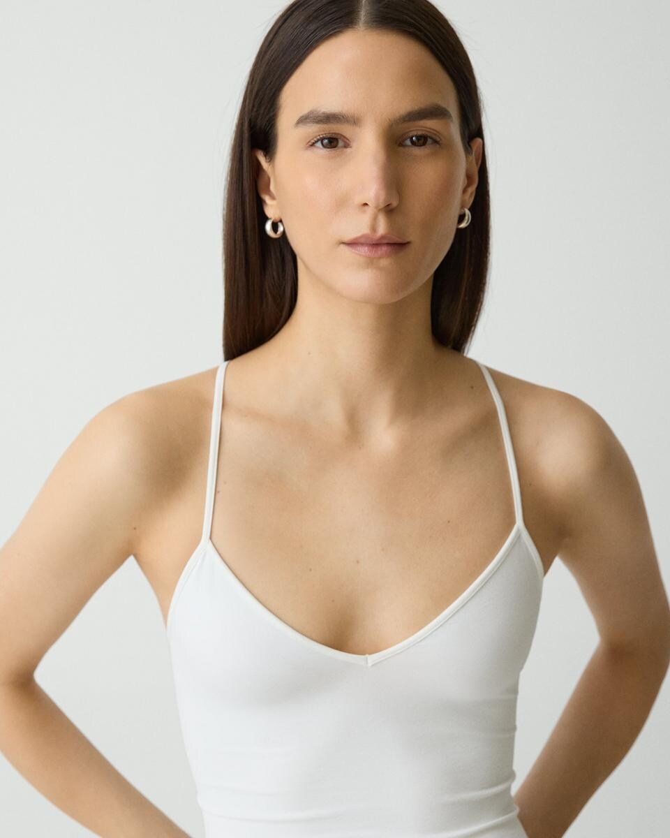 Strappy Tank Top in Stretch Nylon