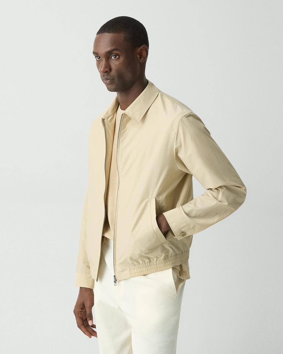 Blouson Zip Jacket in Cotton-Blend
