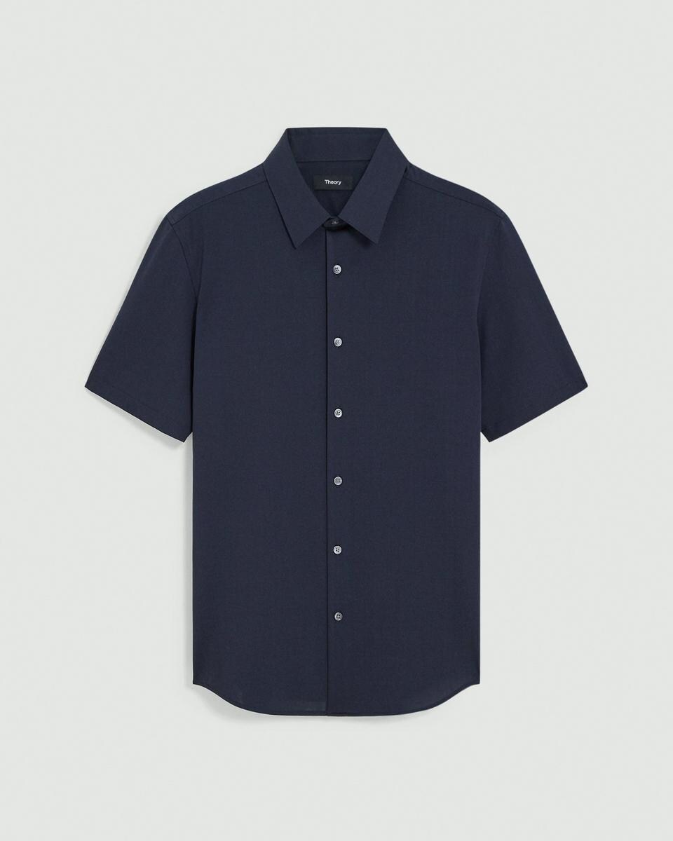 Irving Short-Sleeve Shirt in Structure Knit