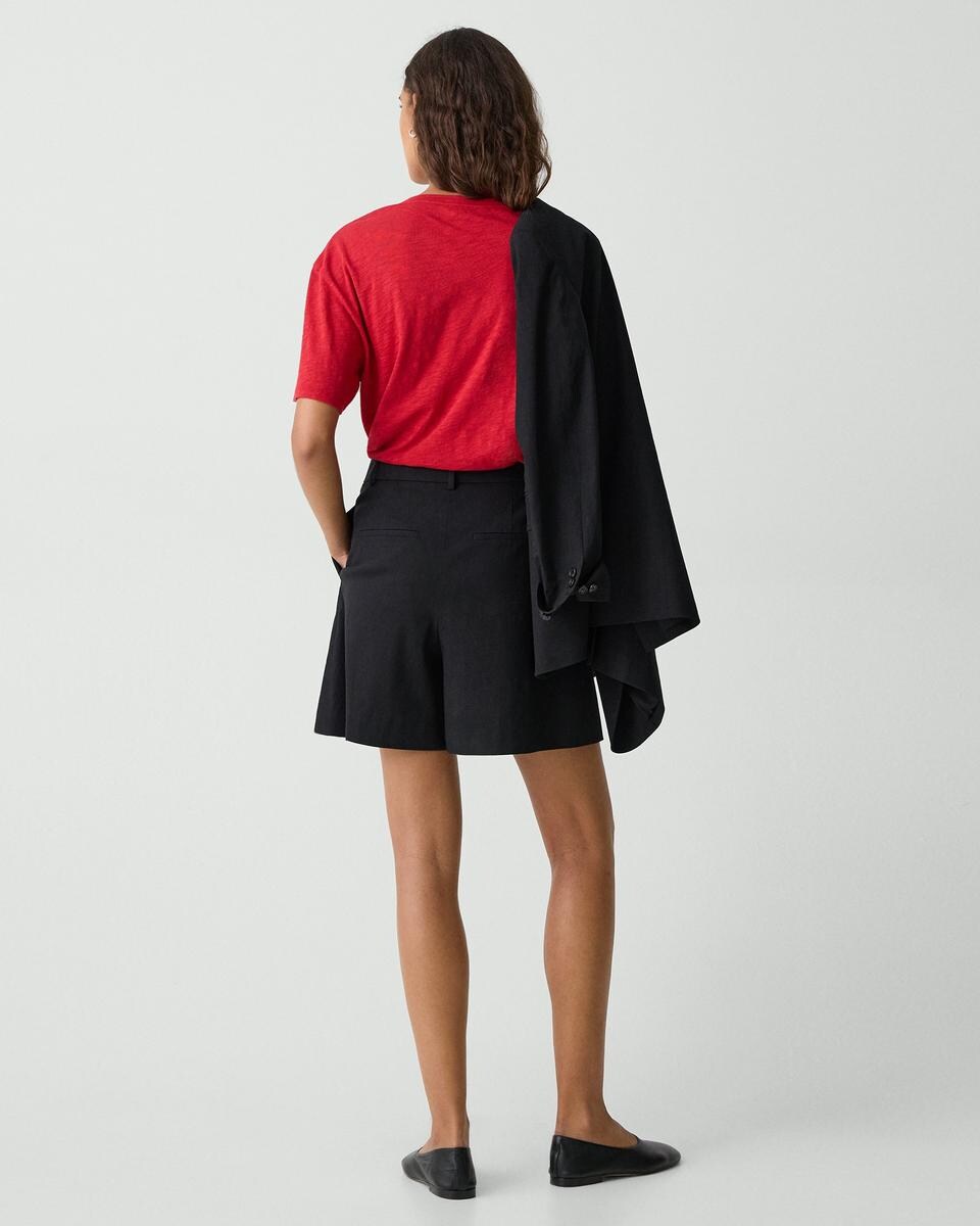 Pleated Short in Good Linen