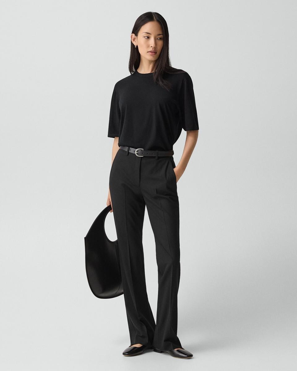 Boyfriend Tee in Regal Wool