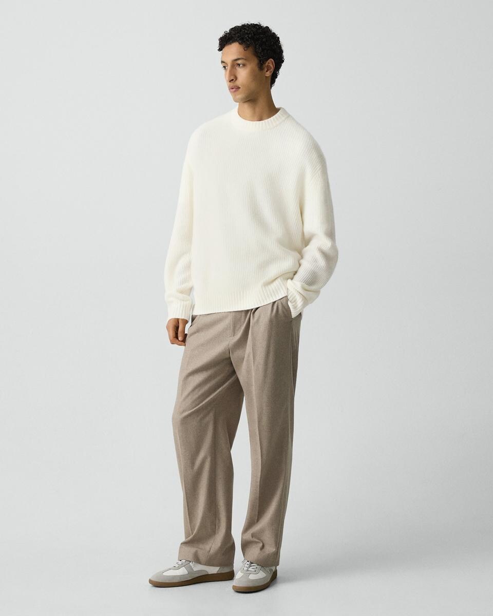 Relaxed Crewneck Sweater in Astor Wool