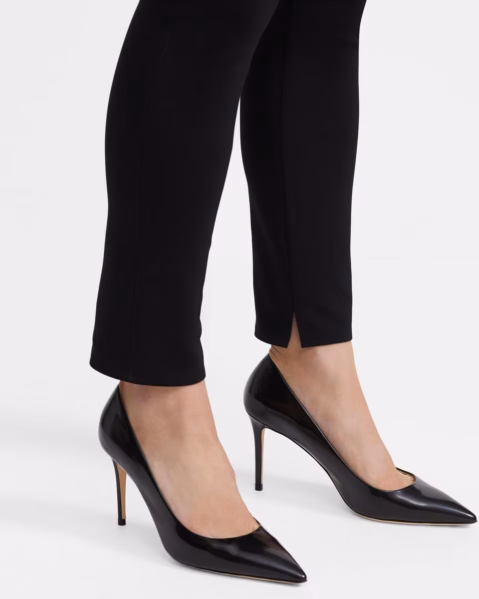 City Pump in Brushed Leather