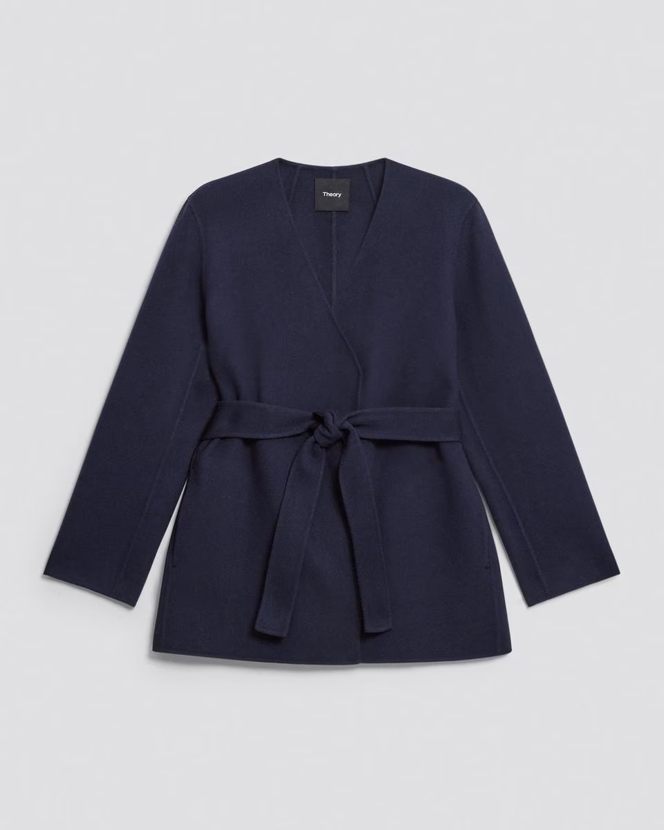 Cardigan Jacket in Double-Face Wool-Cashmere