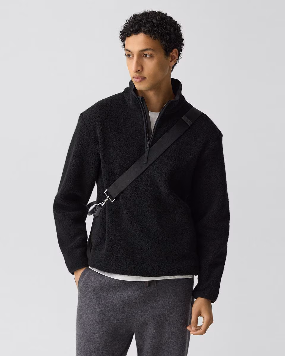 Quarter-Zip Sweatshirt in Dynamic Wool