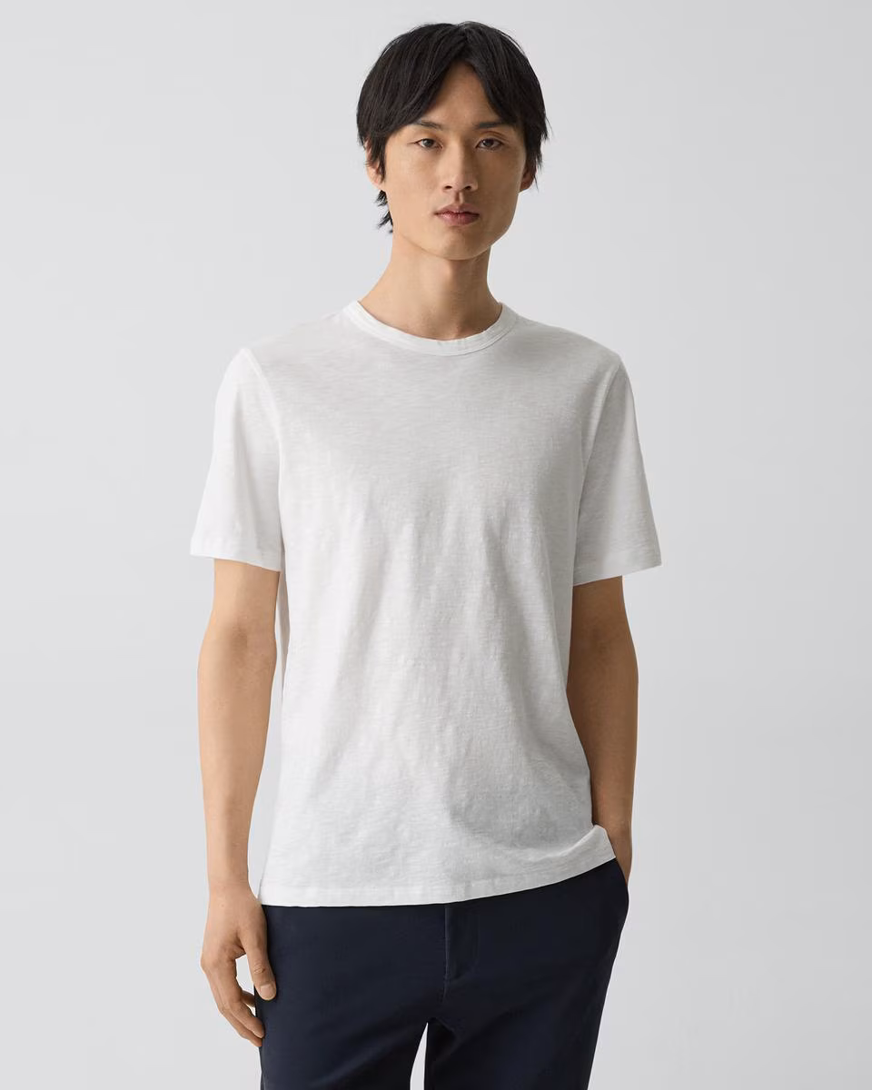 Essential Tee in Cosmos Slub Cotton