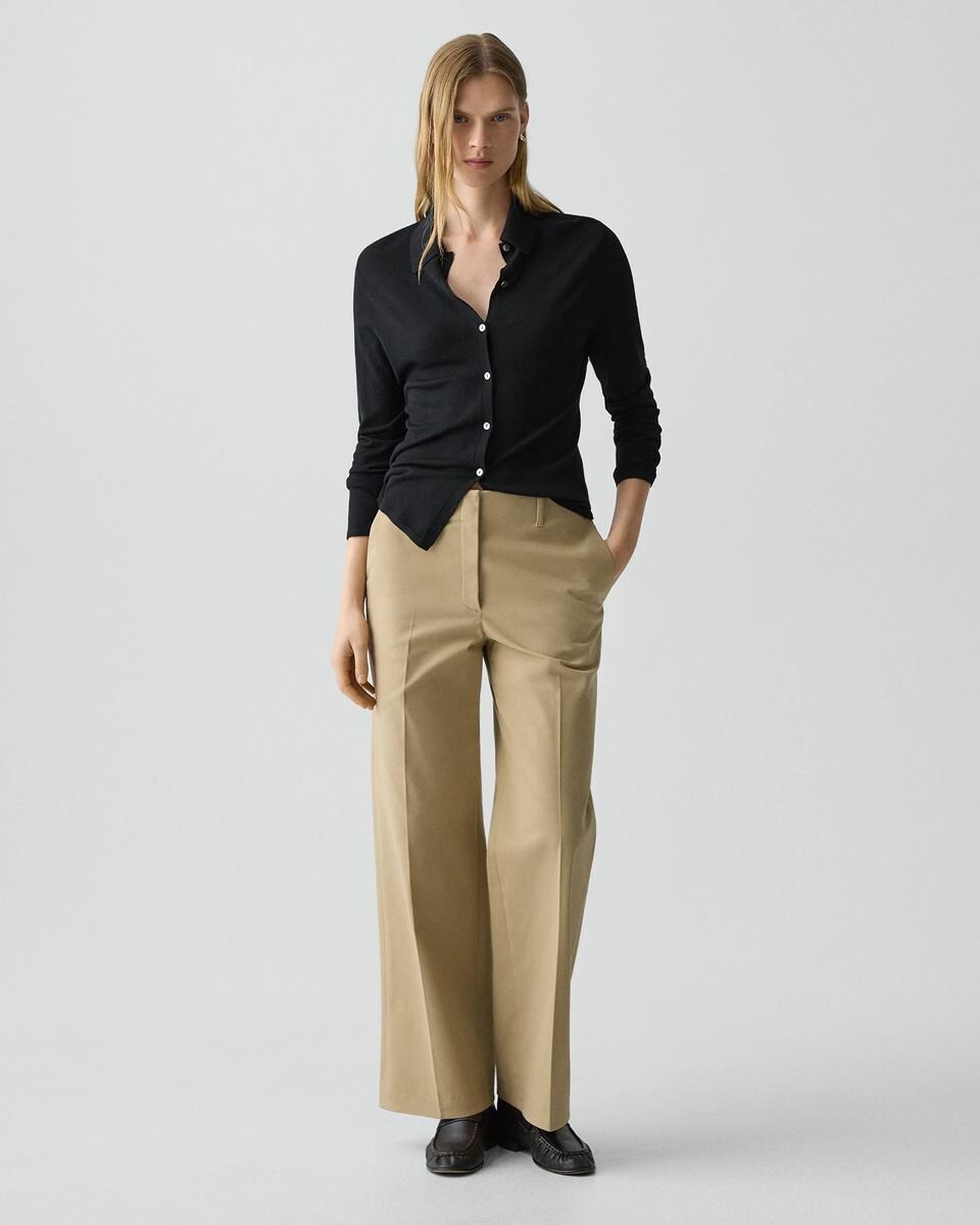 Classic Straight Pant in Brushed Chino