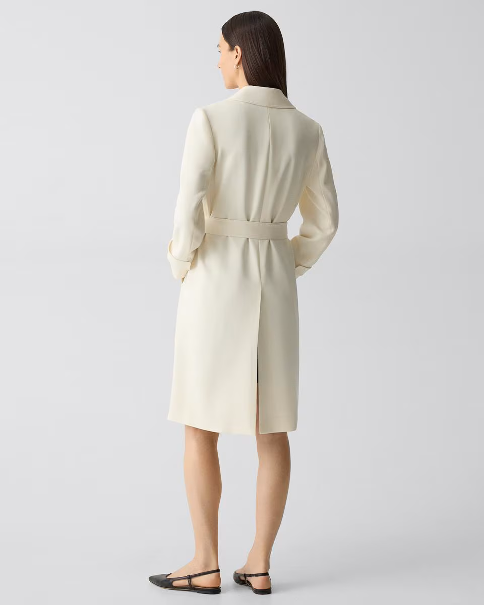 Oaklane Trench Coat in Admiral Crepe