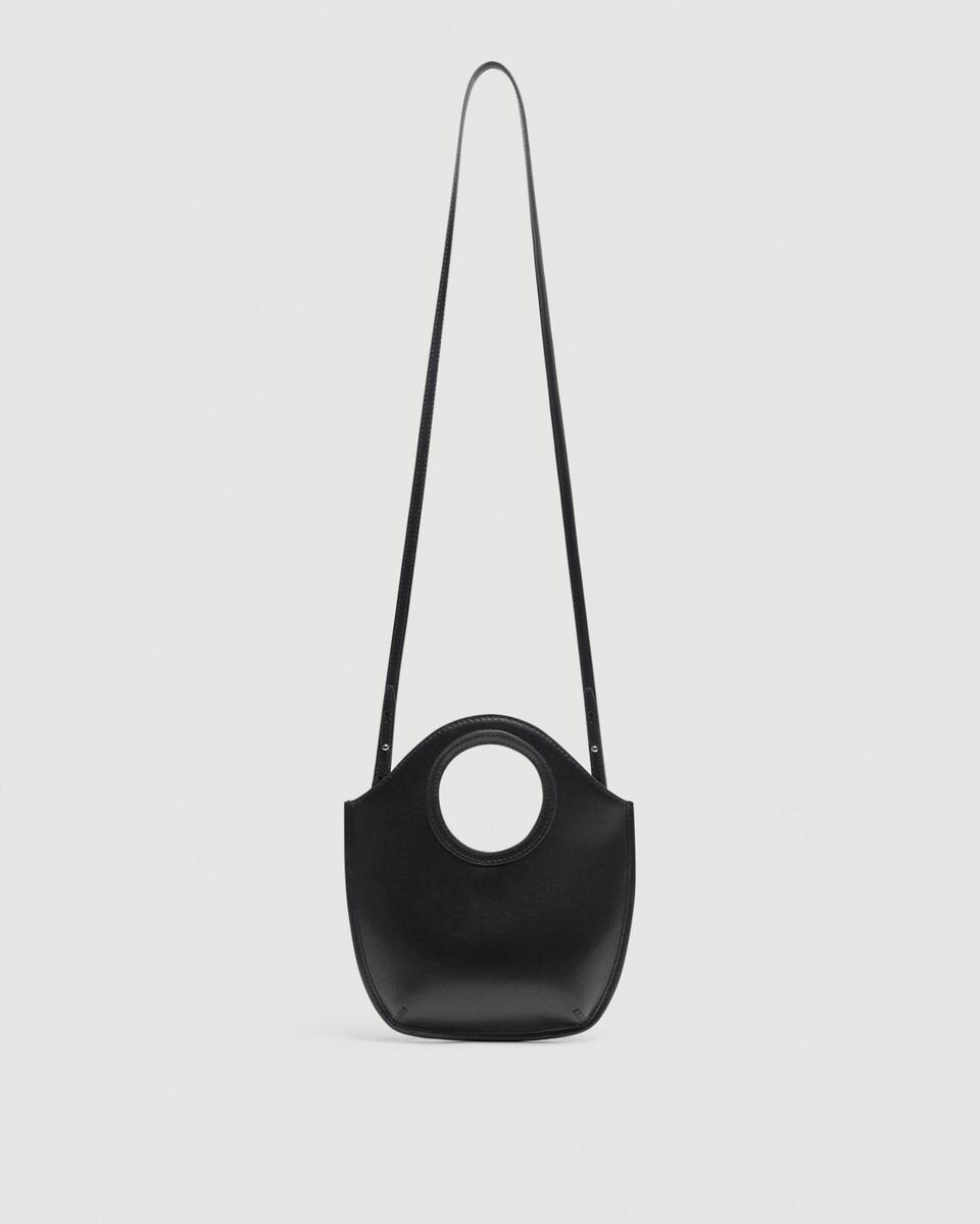 Mini Circle Bag in Leather