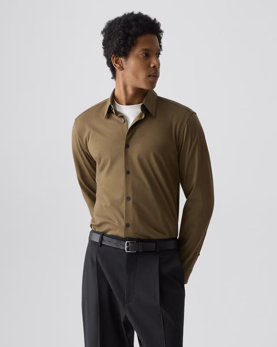 Sylvain Shirt in Structure Knit