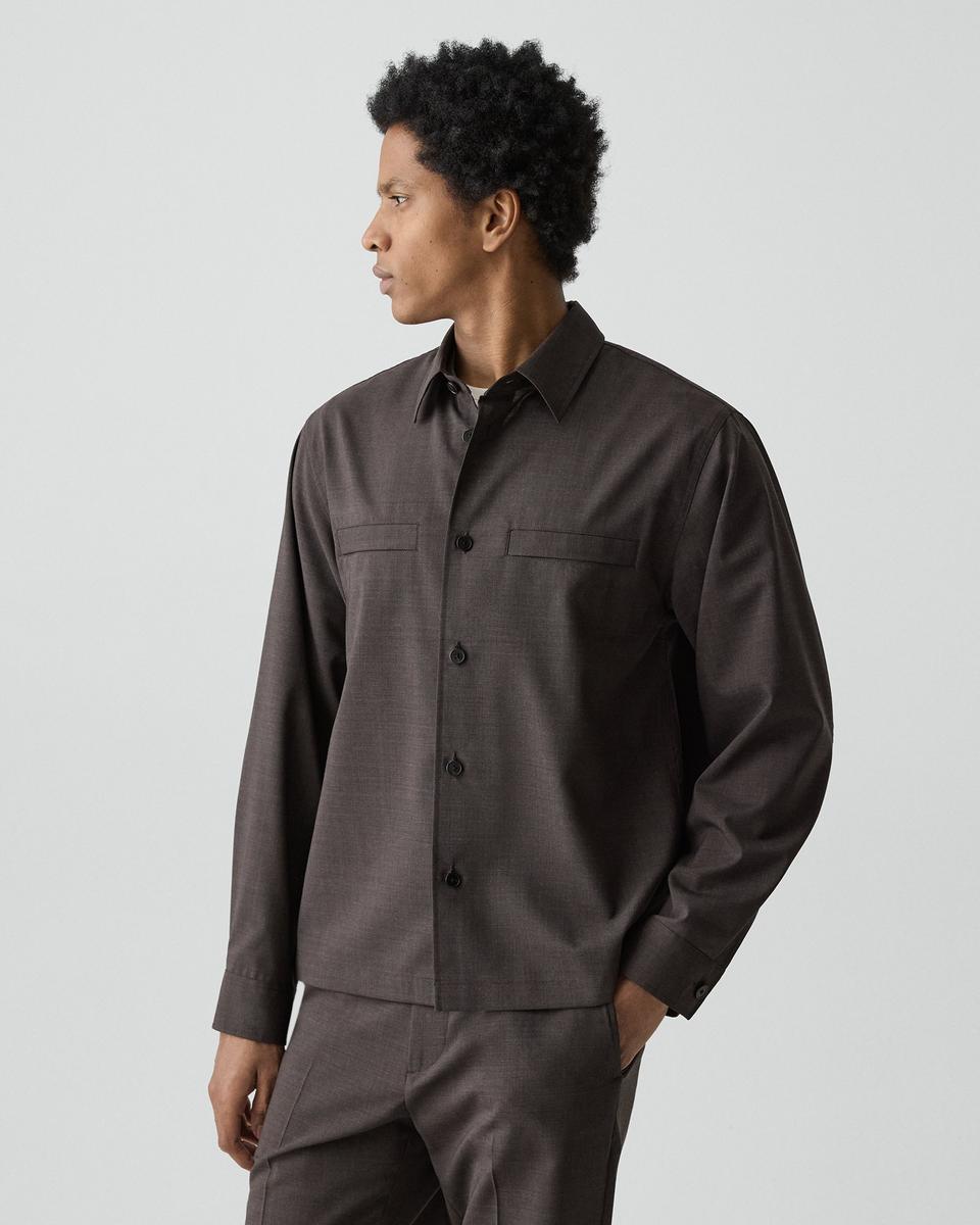 Utility Overshirt in Motion Wool