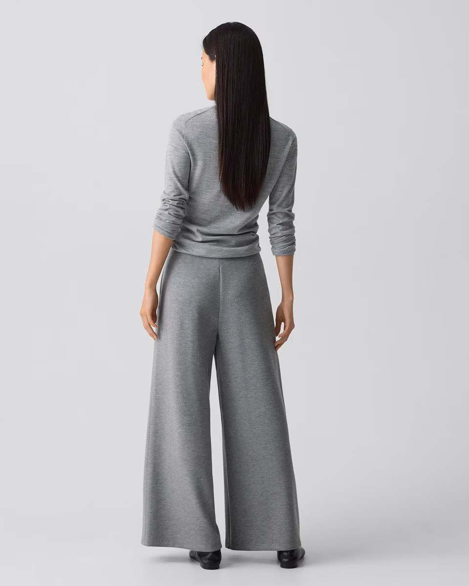 A-Line Pull-On Pant in Double Knit Jersey