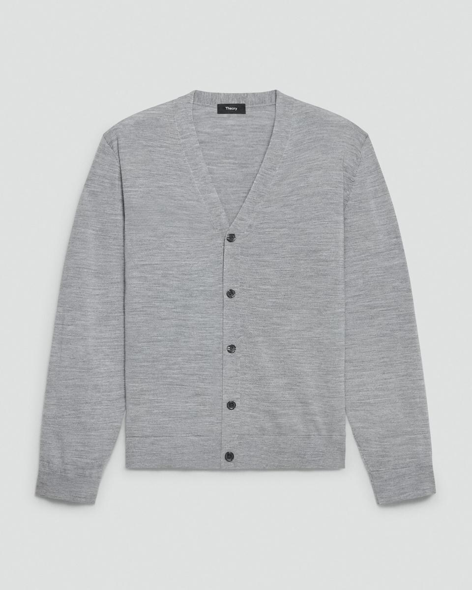 V-Neck Cardigan in Regal Wool