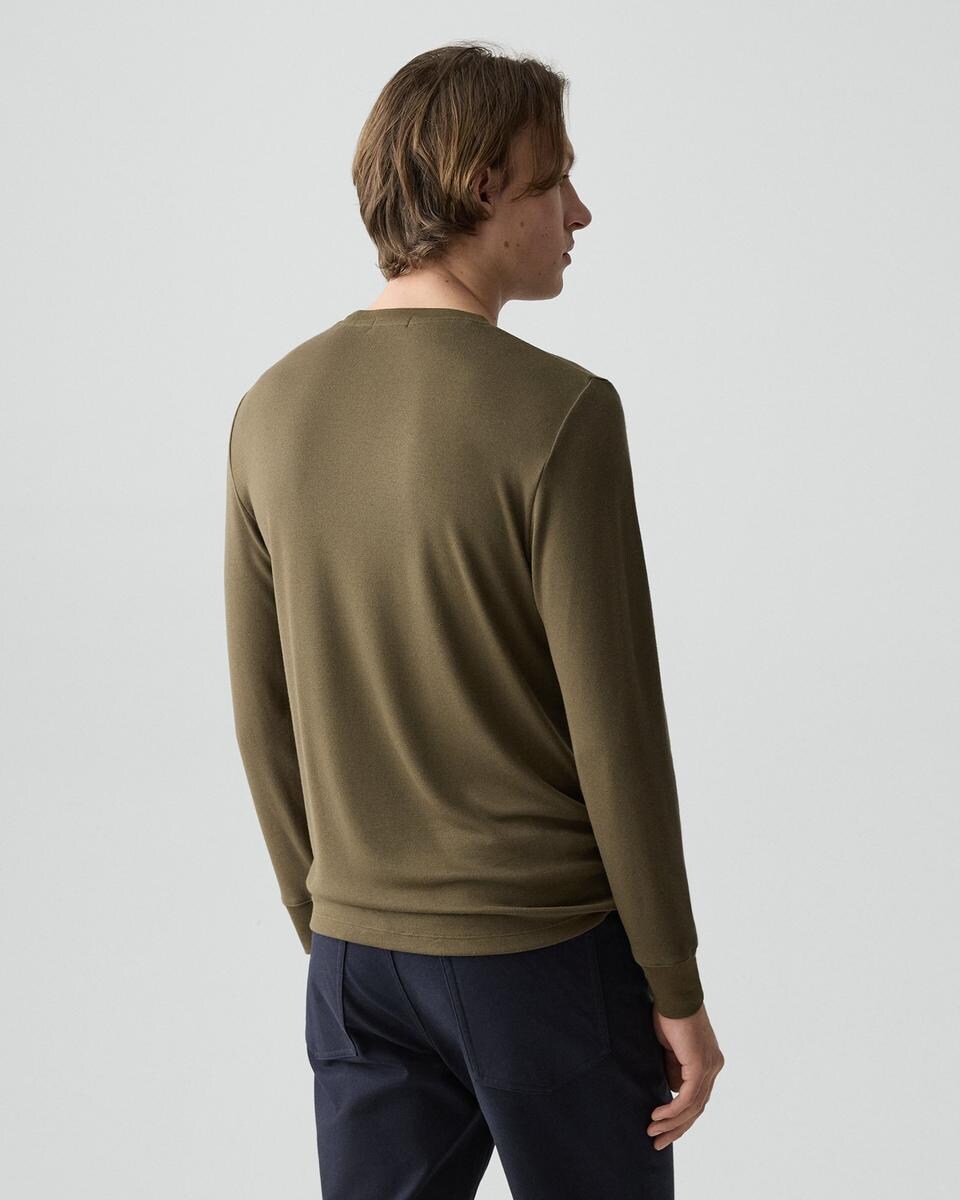 Essential Long-Sleeve Tee in Anemone Modal Jersey