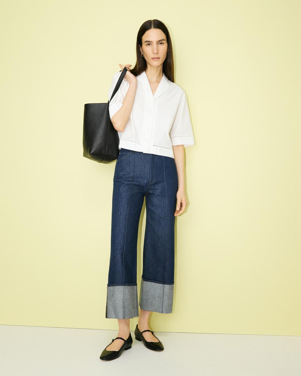 Cuffed Pant in Relaxed Denim