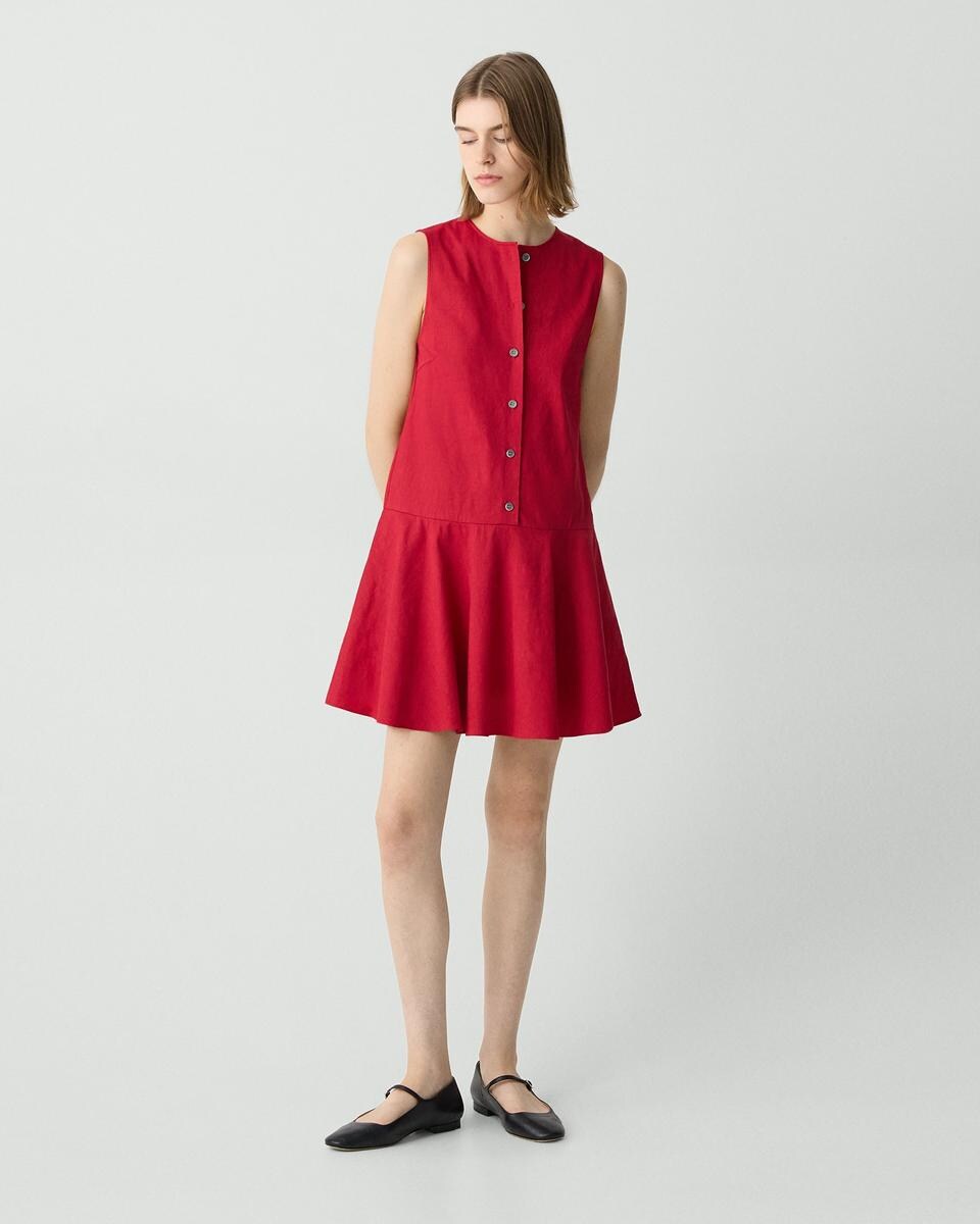 Sleeveless Mini Dress in Good Linen