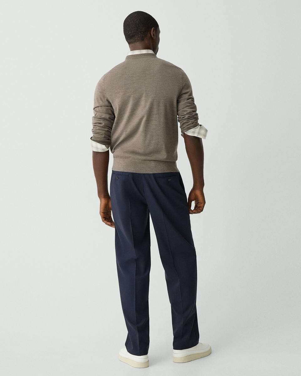 Straight-Leg Pant in Stretch Wool