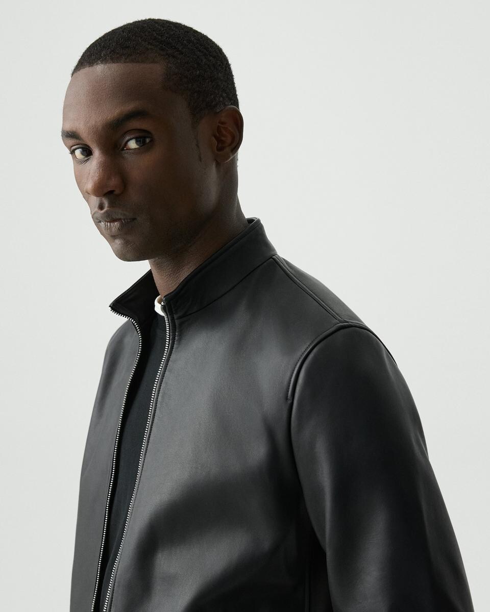 Morvek Zip Jacket in Leather