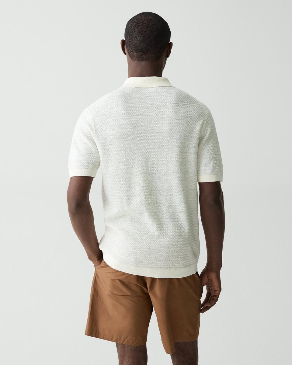 Brenan Polo Shirt in Pacific Linen