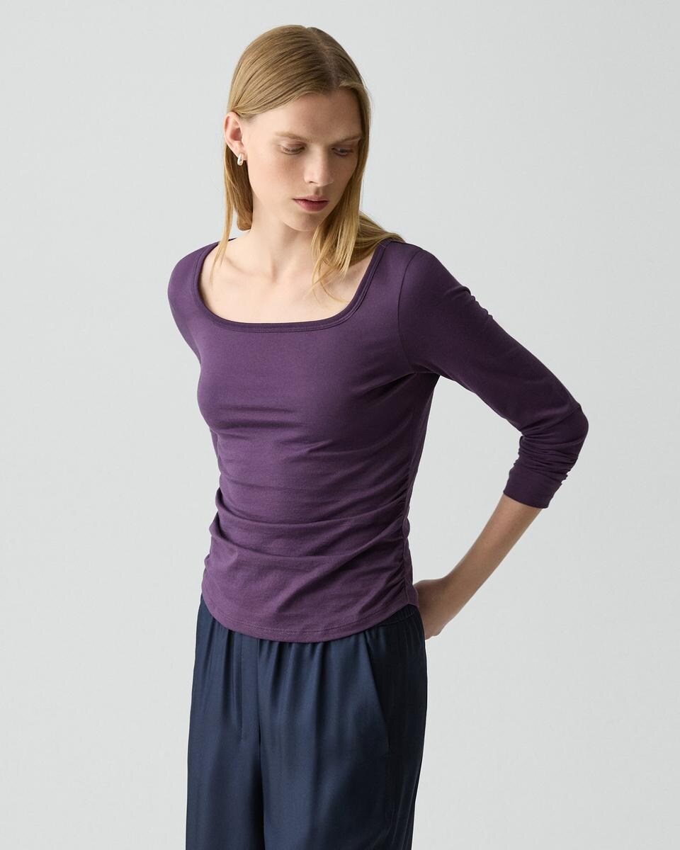 Square Neck Tee in Certified Organic Cotton