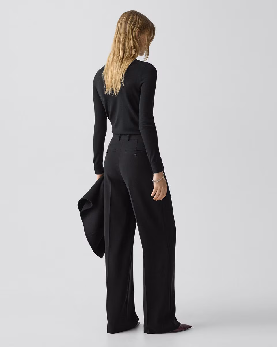 Straight Pant, 29'' in Admiral Crepe