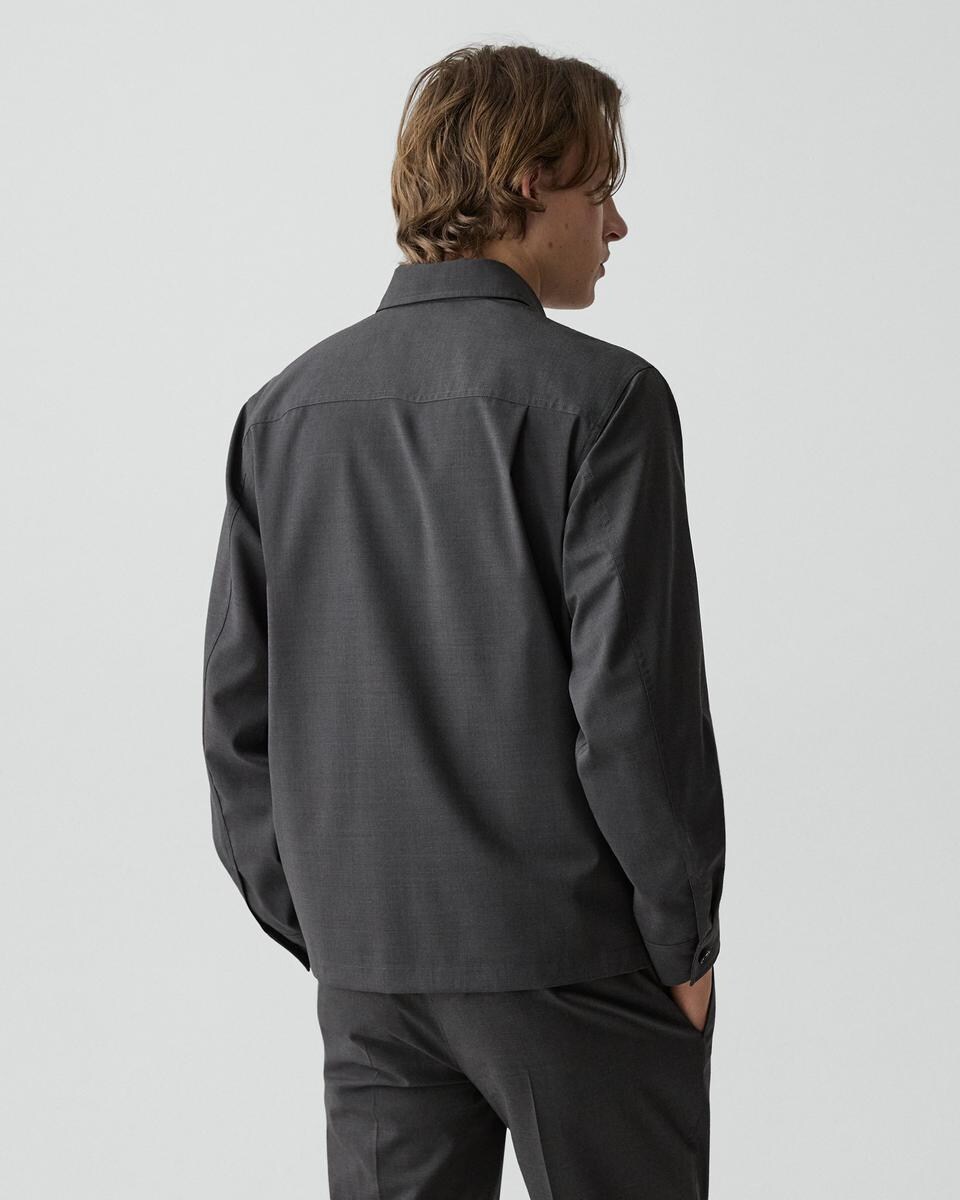 Utility Overshirt in Motion Wool