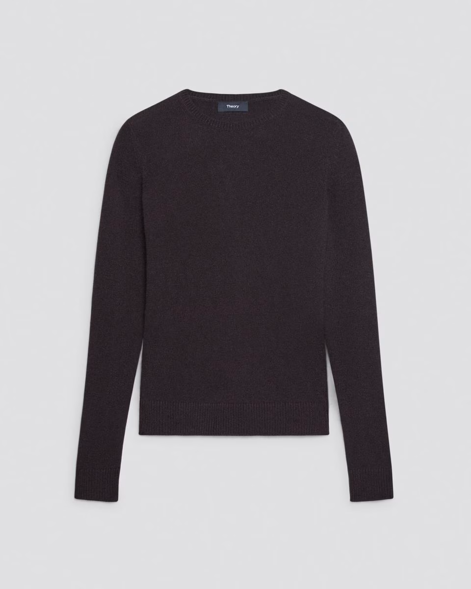 Crewneck Sweater in Feather Cashmere