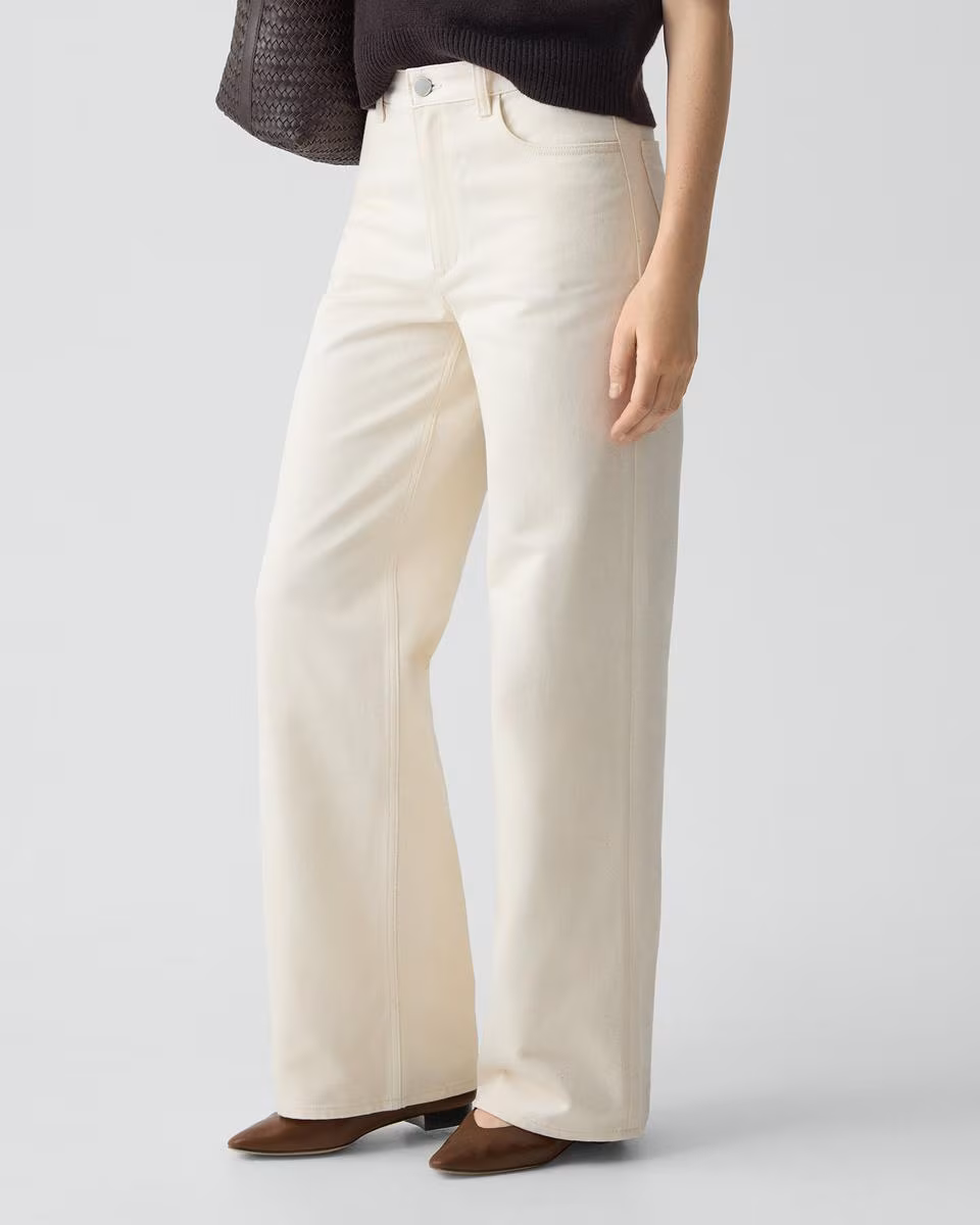 Straight-Leg Five-Pocket Pant in Denim