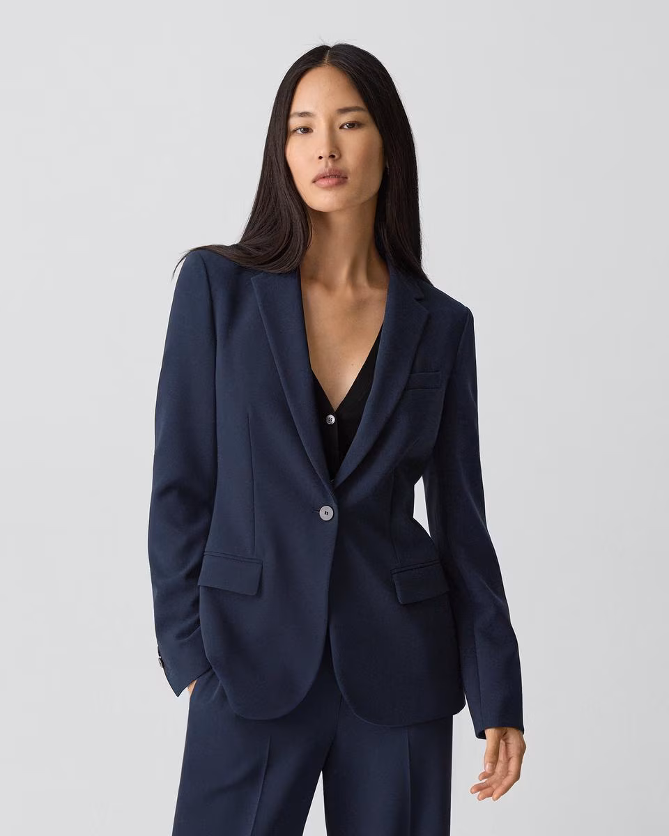 Staple Blazer in Admiral Crepe