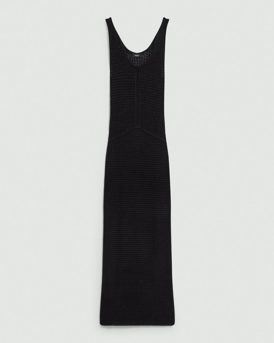 Stitched Dress in Sheen Cotton