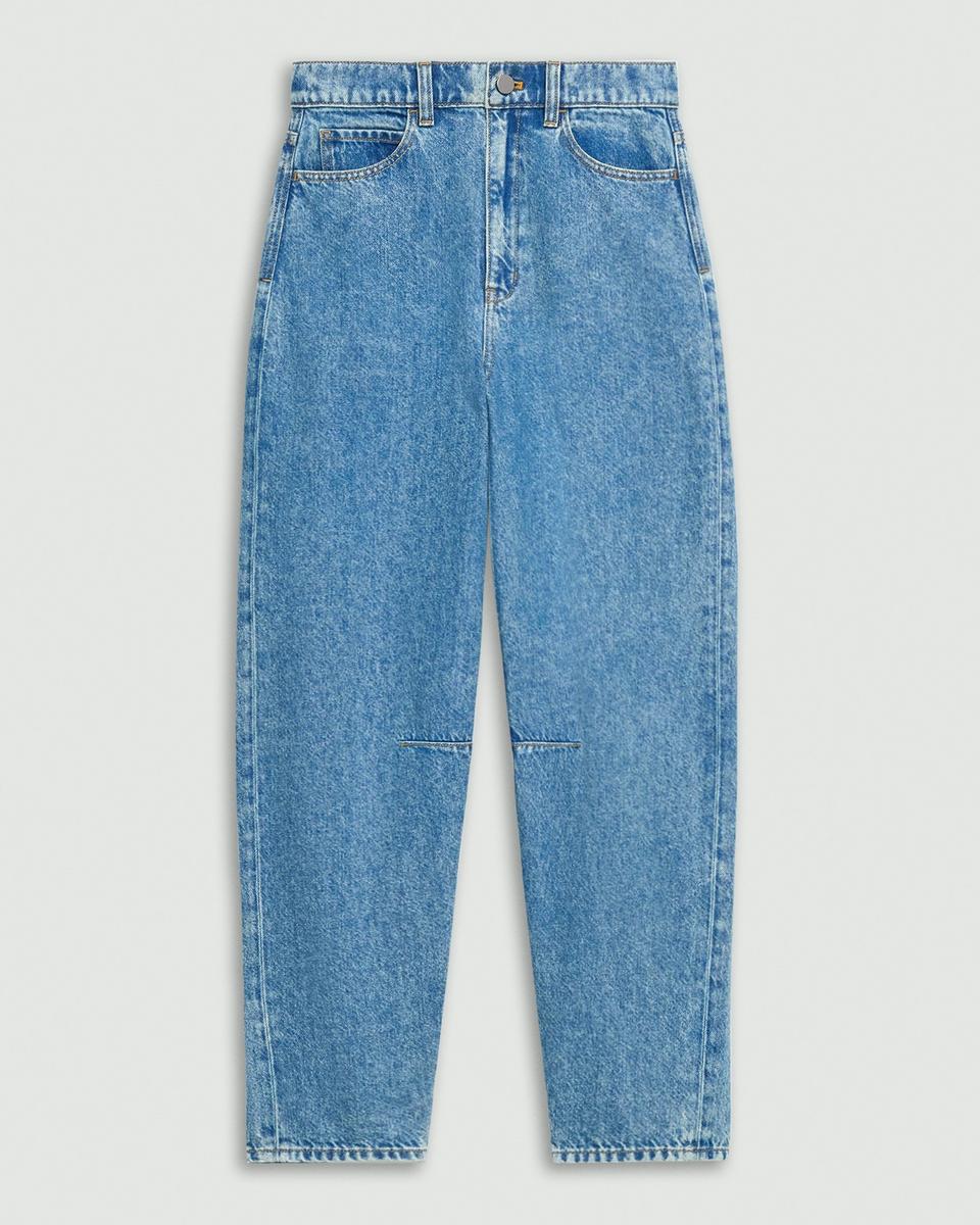 Cropped Barrel Pant in Relaxed Denim