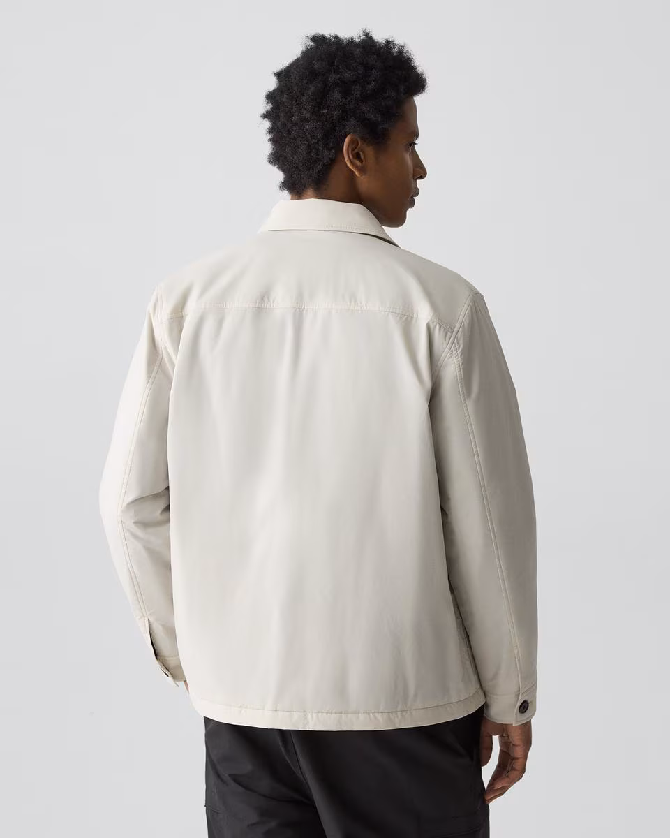 Button-Up Jacket in Motion Nylon