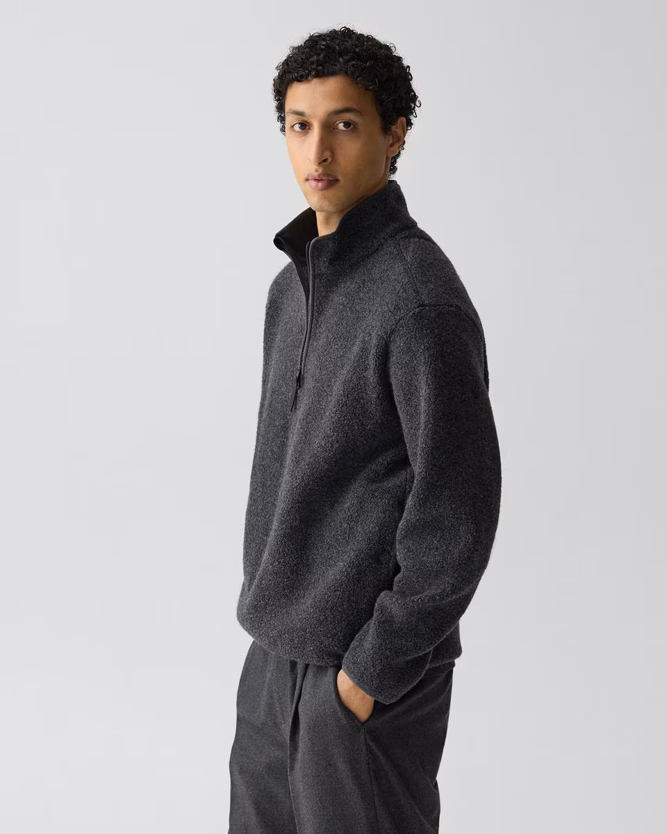 Quarter-Zip Sweatshirt in Dynamic Wool