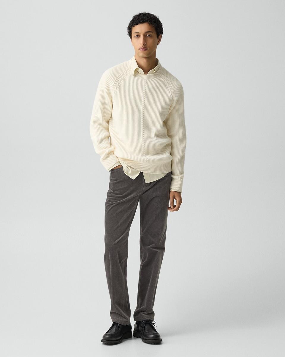 Crewneck Sweater in Wool-Cashmere