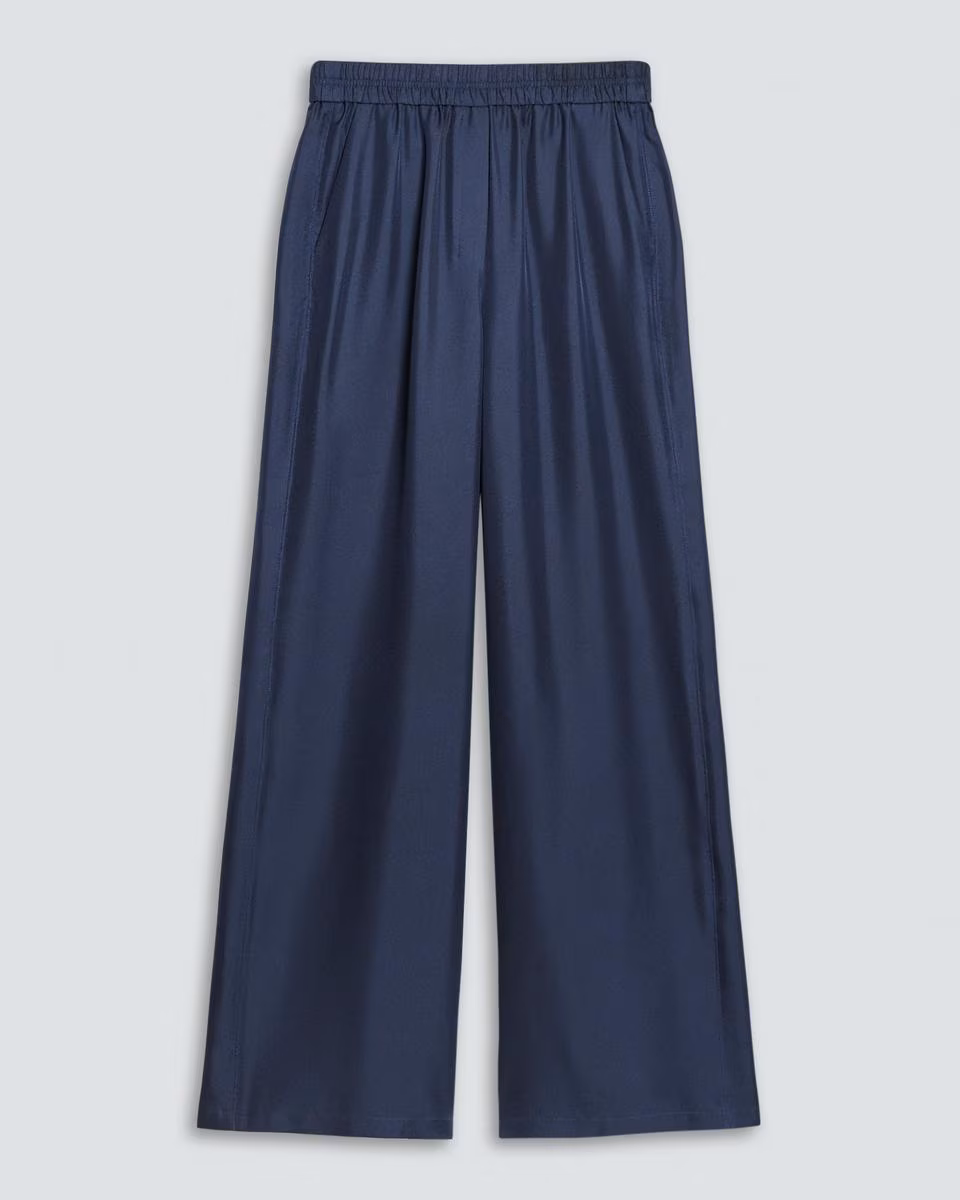 Pull-On Track Pant in Mod Silk Twill