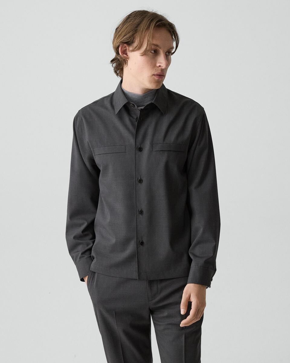 Utility Overshirt in Motion Wool